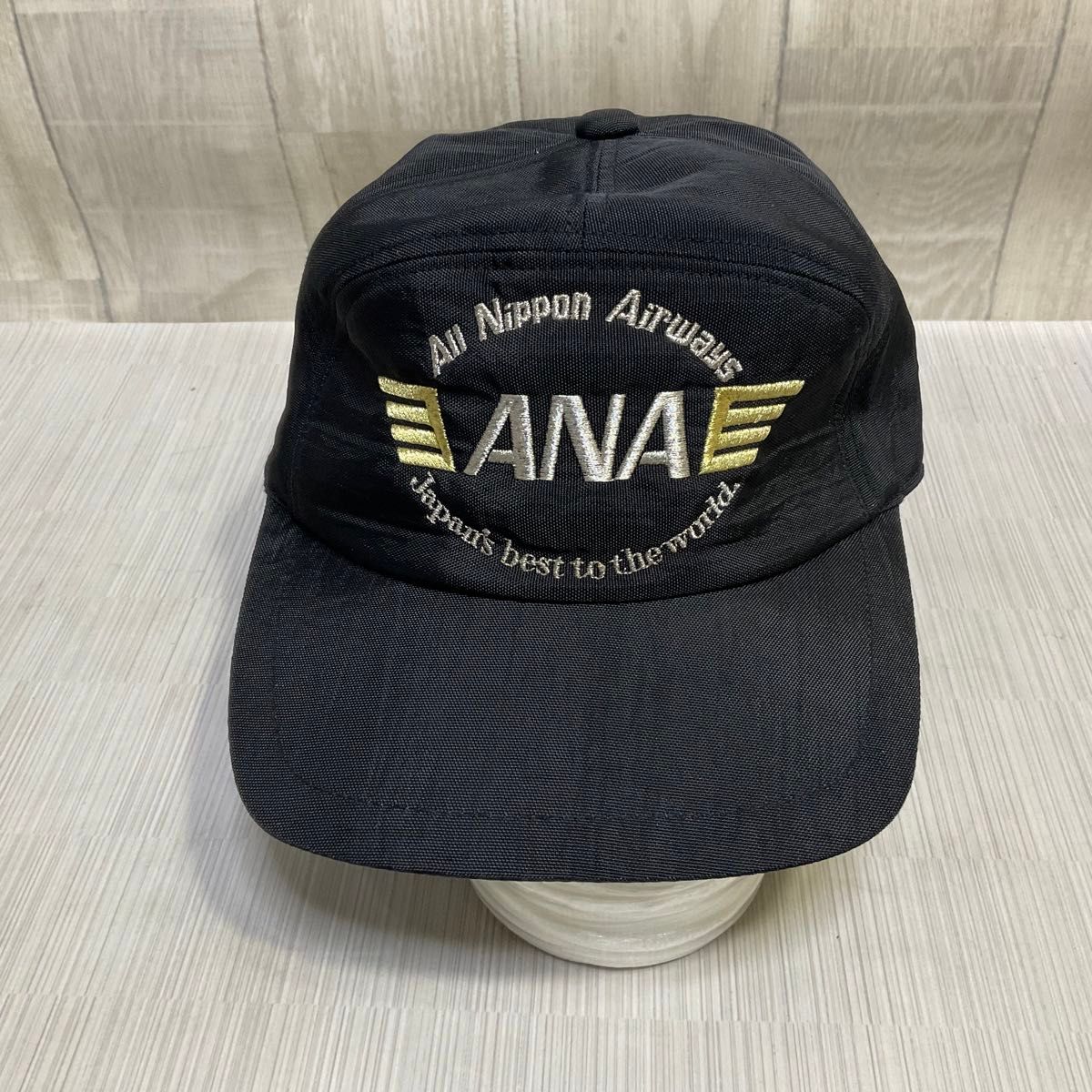 ANA 全日空 飛行機 航空機 キャップ 刺繍ロゴ 整備士ナイロン帽子