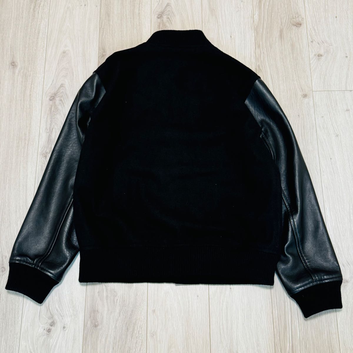 美品】BEAMS ビームス シープスキン ラムレザー メルトン スタジャン