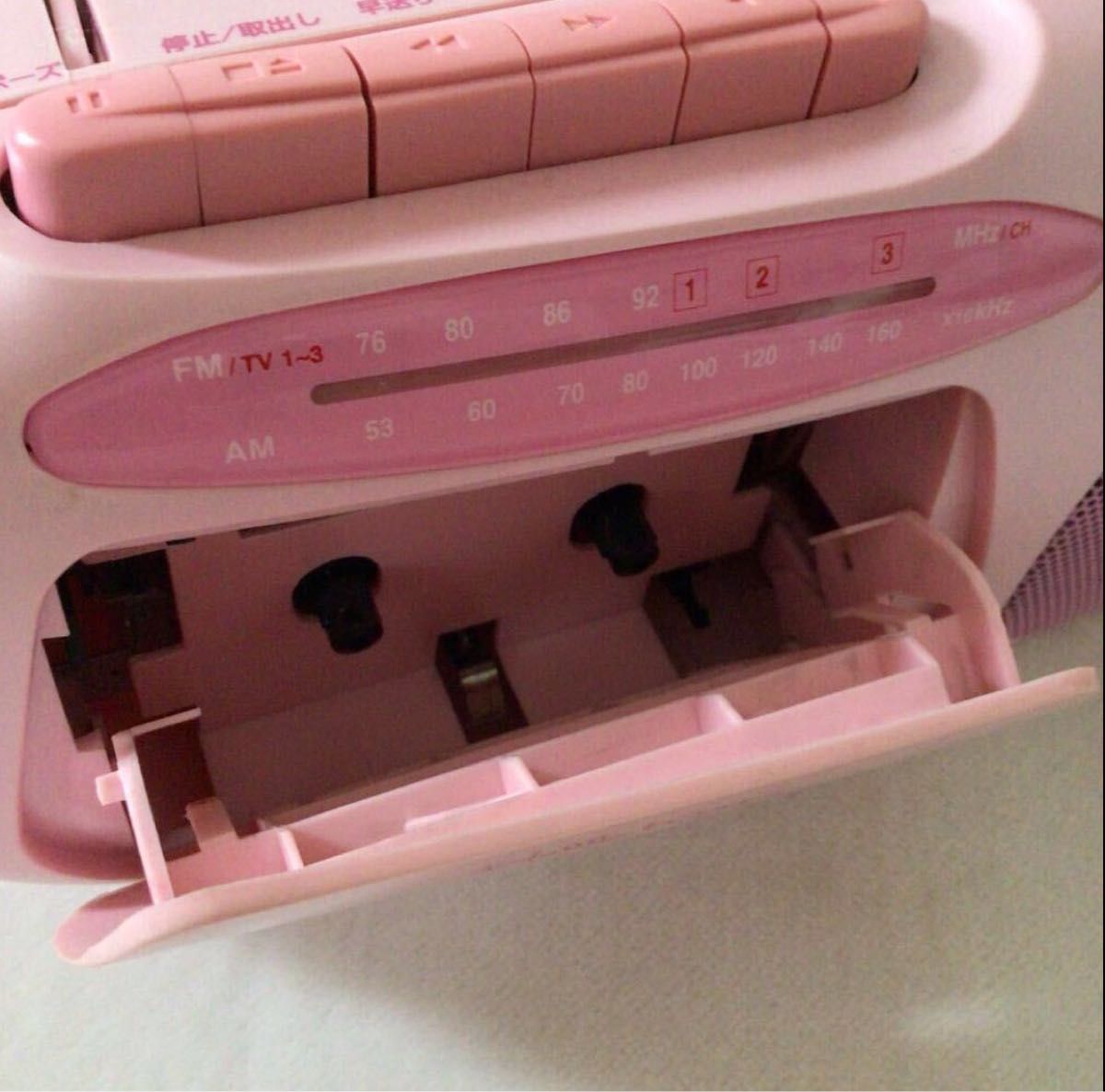 カセット/FMラジオ視聴確認済】 レア ハローキティ ラジカセ モノラル