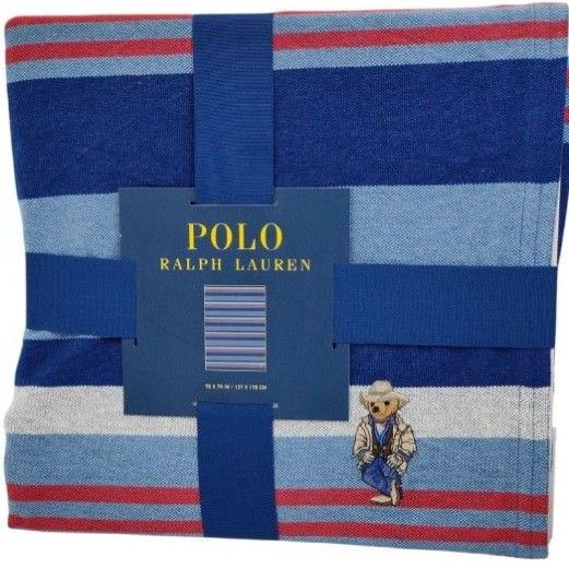 大人気ポロベア】ポロラルフローレン ブランケット 大判膝掛け 毛布