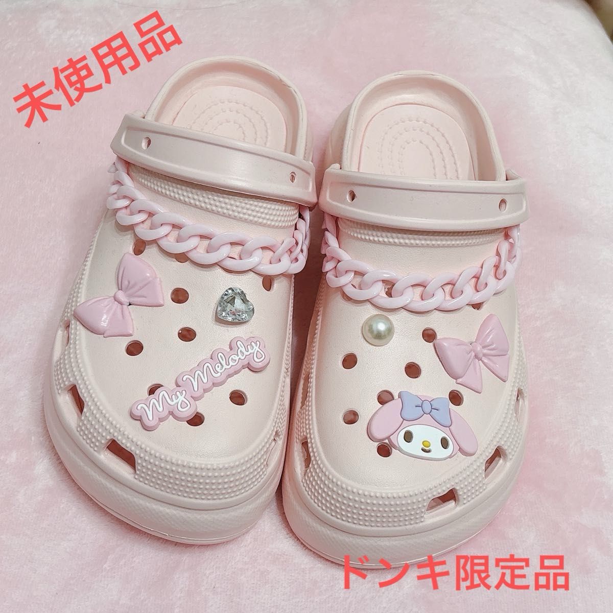 サンリオ マイメロディ サンダル クロックス ドンキ限定 厚底サンダル