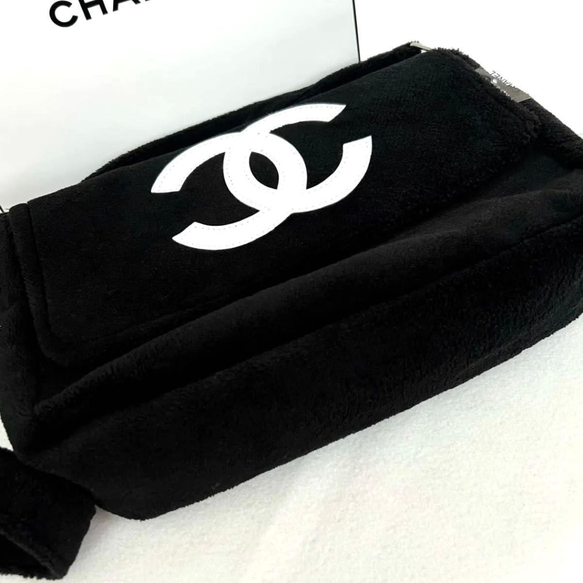 新品 CHANELシャネルプレシジョンショルダーバックパイル地ノベルティ
