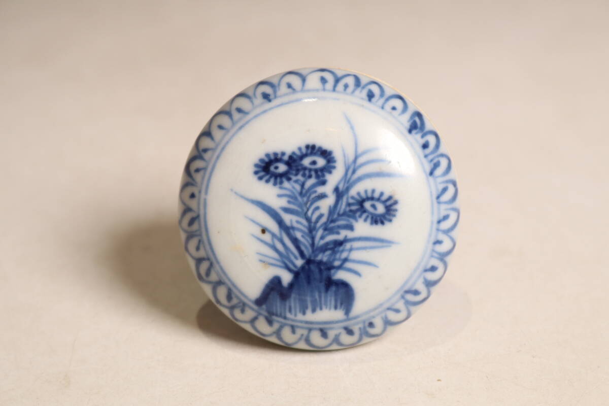 中国美術 青花 白抜 笹紋 段重 高18.5cm 清(K-LC670) 中国美術 青花 白