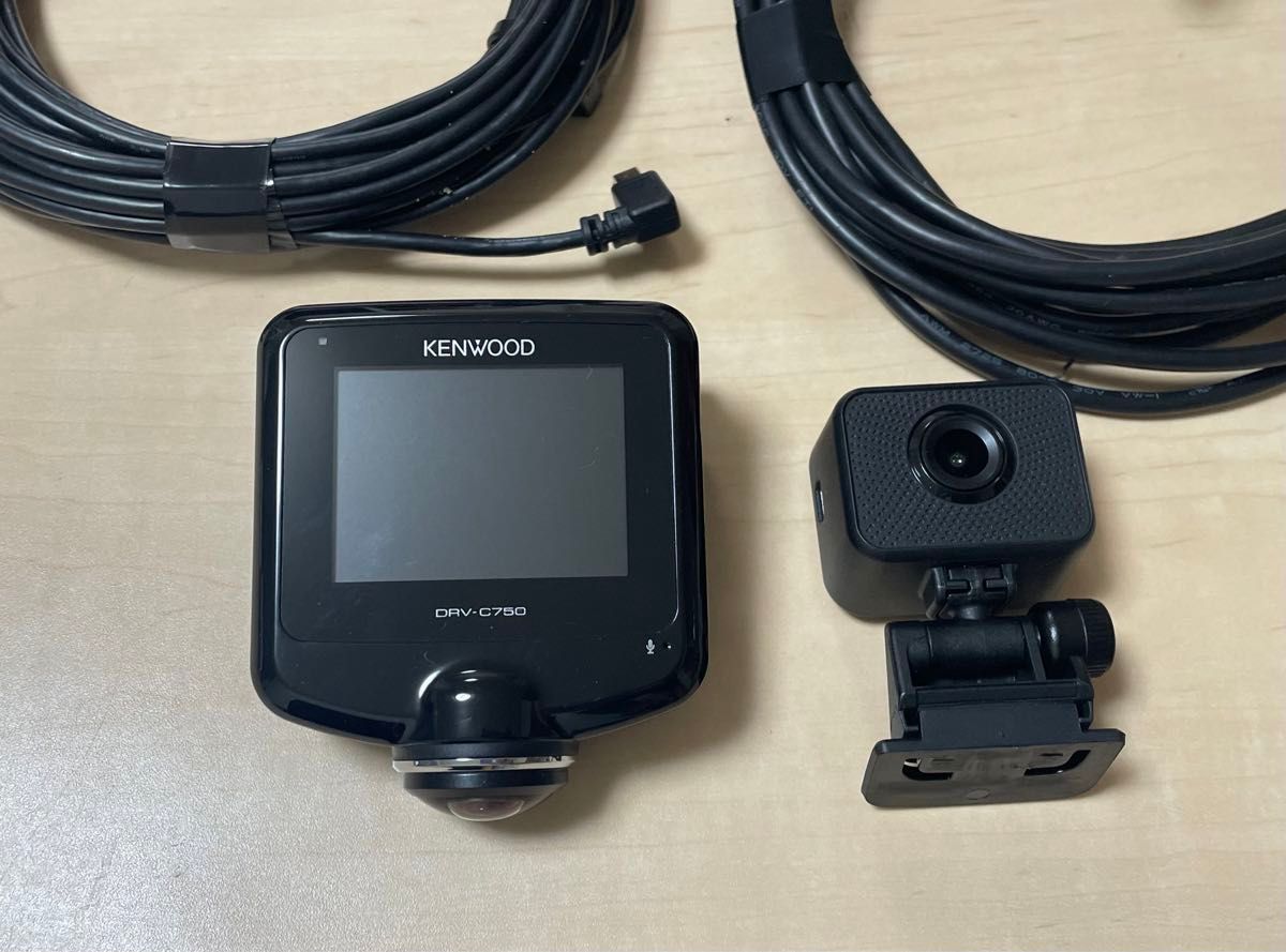 ケンウッド 360度 前後2カメラ ドライブレコーダー DRV-C750 KENWOOD