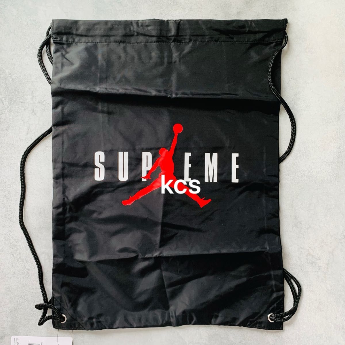 Supreme Jordan drawstring bag black シュプリーム ジョーダン