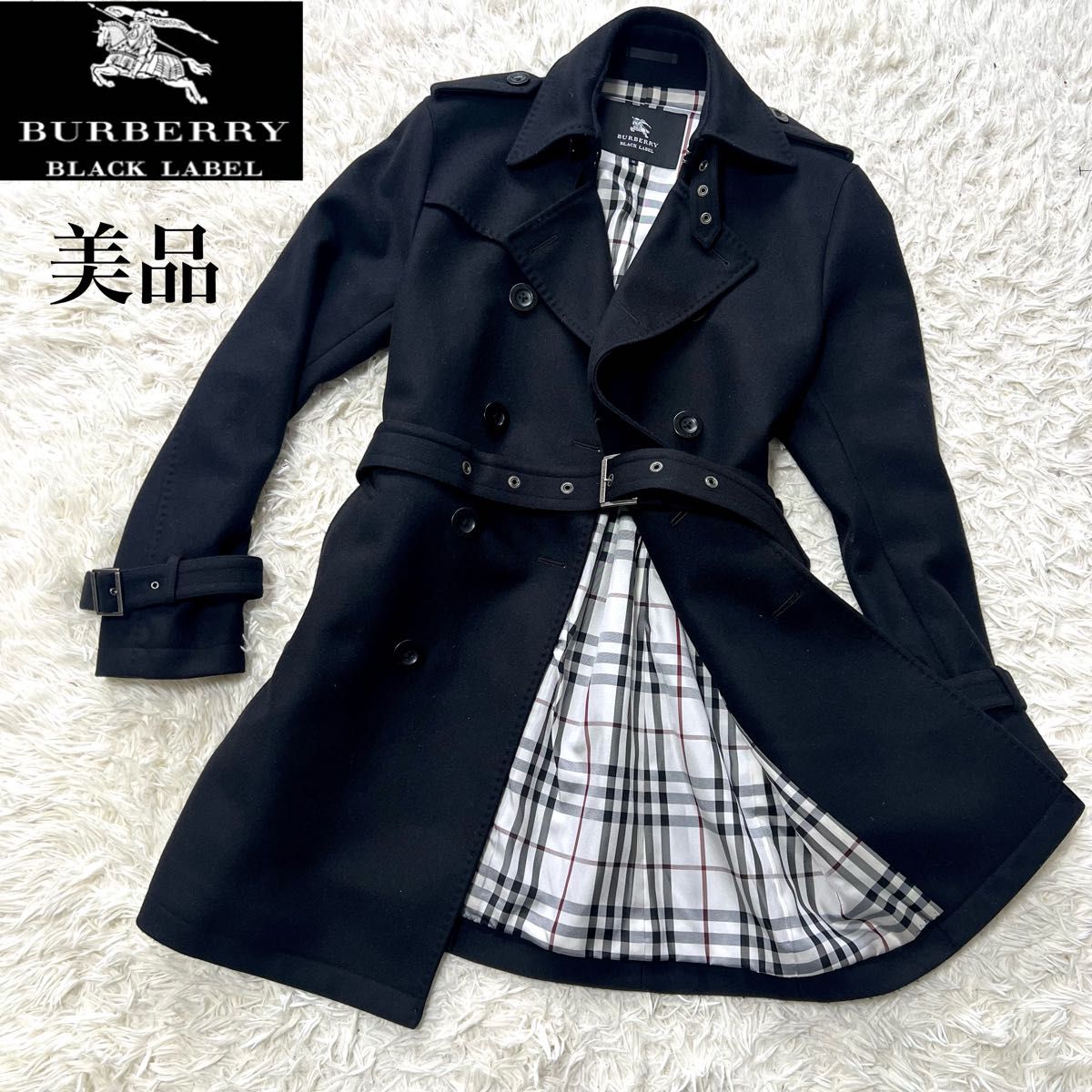 BURBERRY BLACK LABEL ダッフルコート L ネイビー ダッフルコート