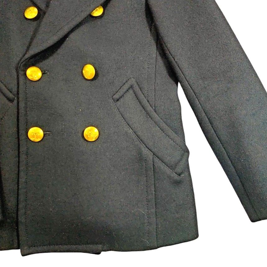 美品 DEUXIEME CLASSES Pコート 金ボタン ウール 秋冬アウター