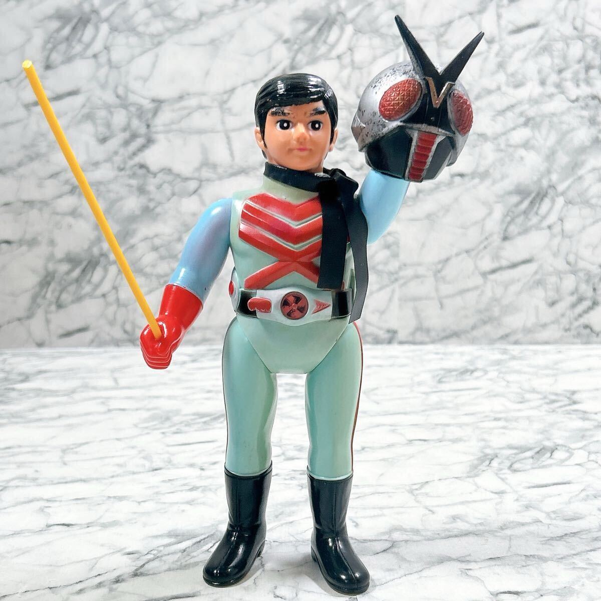 希少 仮面ライダーX 当時物 ソフビ スタンダードサイズ 旧バンダイ