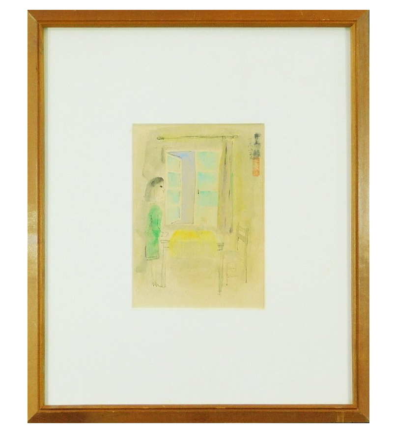 角浩「星空（ドンキホーテの幻想）」油彩 油絵 真作 風景 油彩画 真作保証