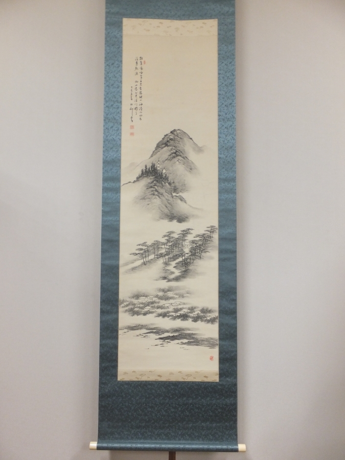 真作】//海老/六字名号/南無阿弥陀佛/南無阿弥陀仏/布袋屋掛軸HD-582