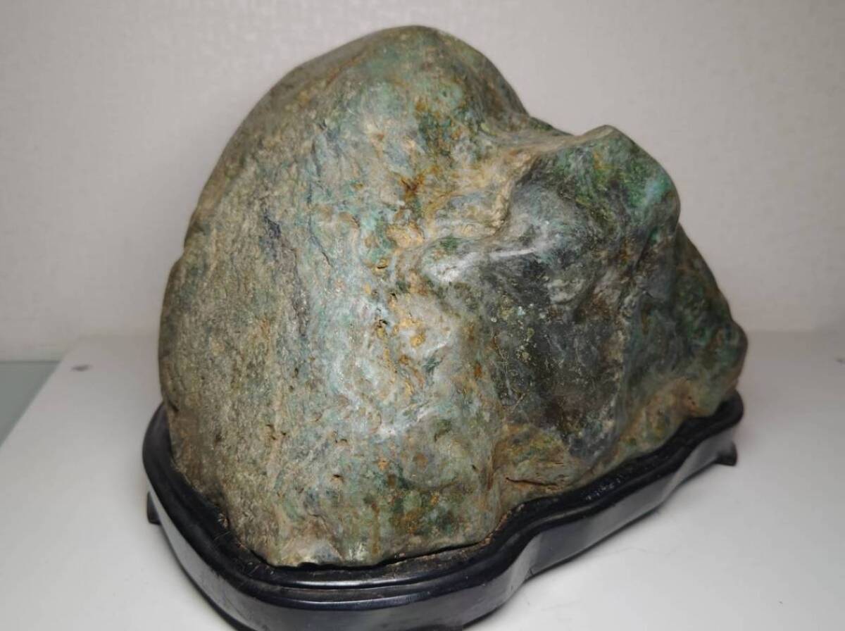 糸魚川・黒緑】 18kg 翡翠 ヒスイ 原石 翡翠原石 鑑賞石 自然石 誕生石