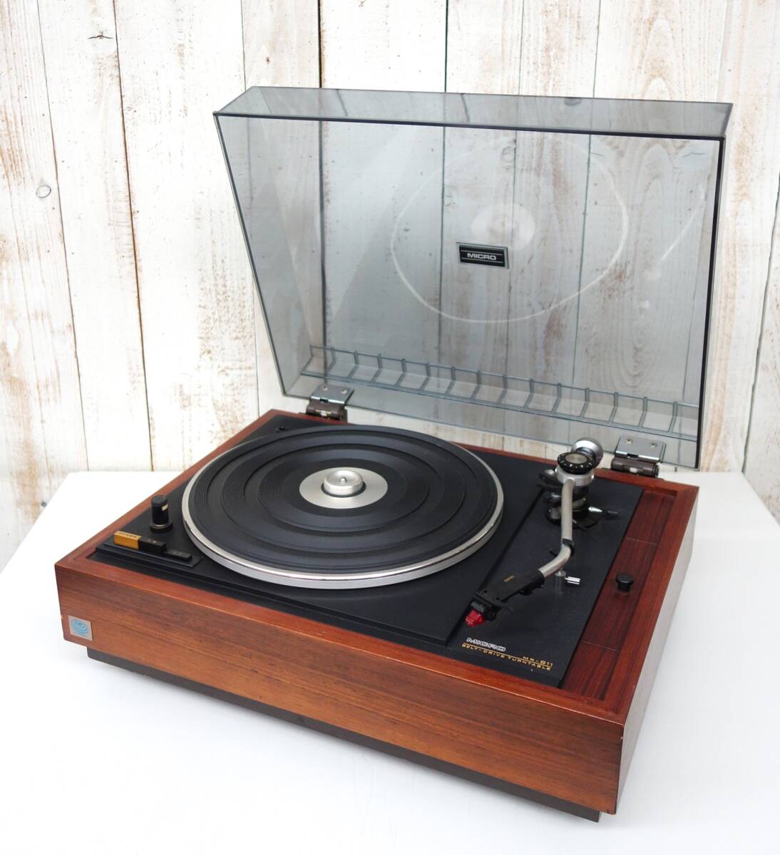 ☆MICRO レコードプレーヤー型クリーナー MR-611 (ローズカラー