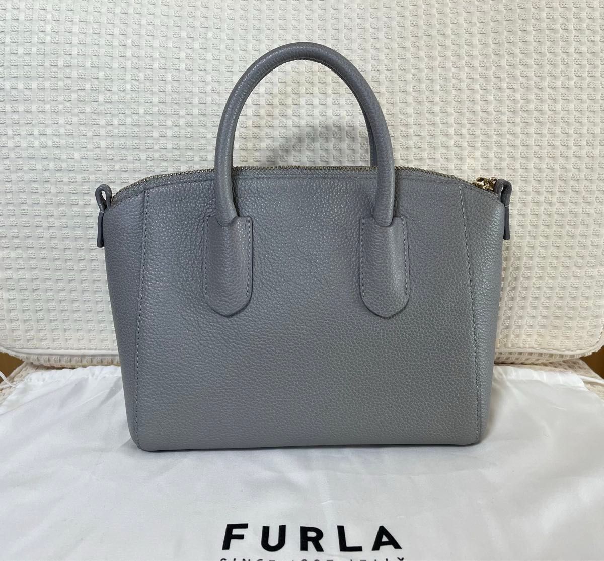 FURLA フルラ テッサ ミニサッチェル グレー ハンドバッグ ショルダー