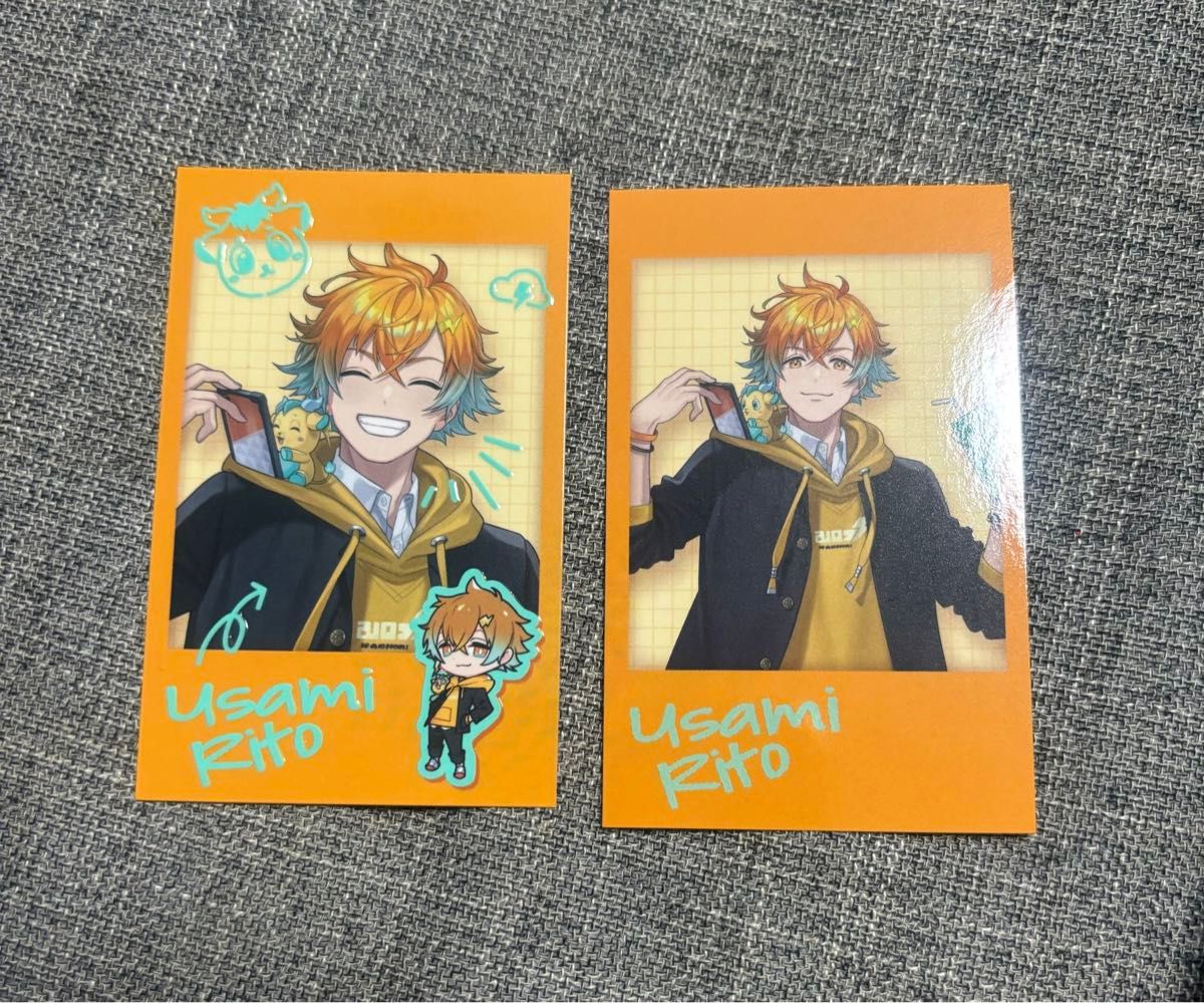 宇佐美リト チェキ にじさんじ 放課後オリエンス レア チェキ風カード