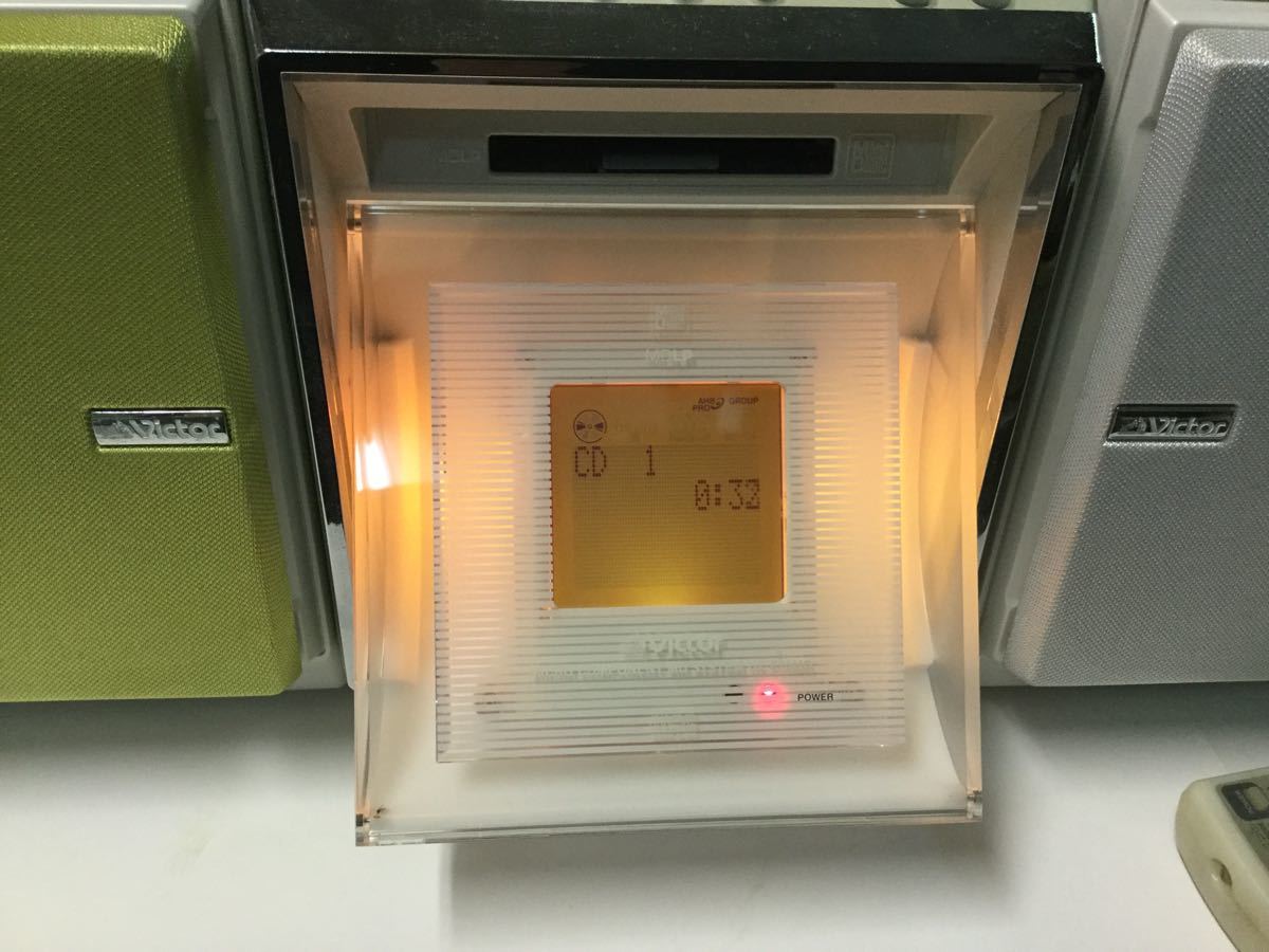 Yahoo!オークション - VICTOR MD/CD/カセットコンポ CA-UXF70MD-W リモ