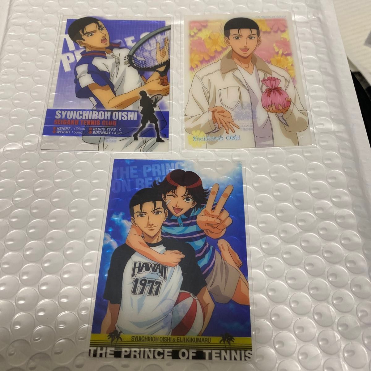 テニスの王子様 シャイニングクリアカードサイン 跡部 越前 白石 遠山