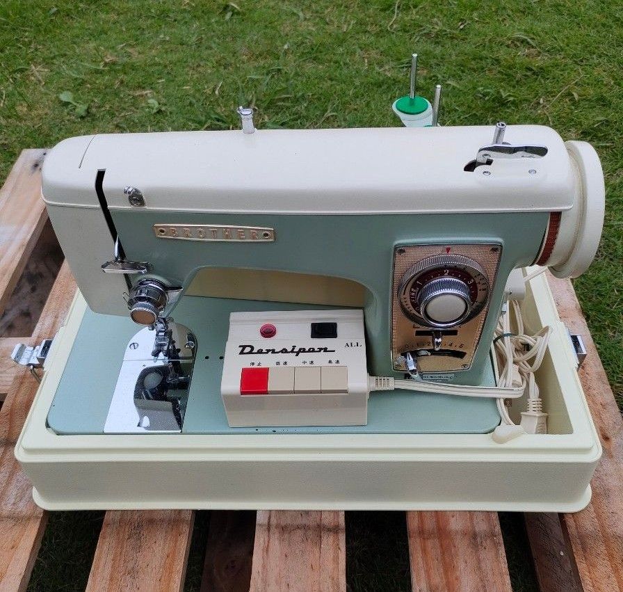 BROTHER レトロ ブラザー ミシン 電動 アンティーク 裁縫 足踏みミシン