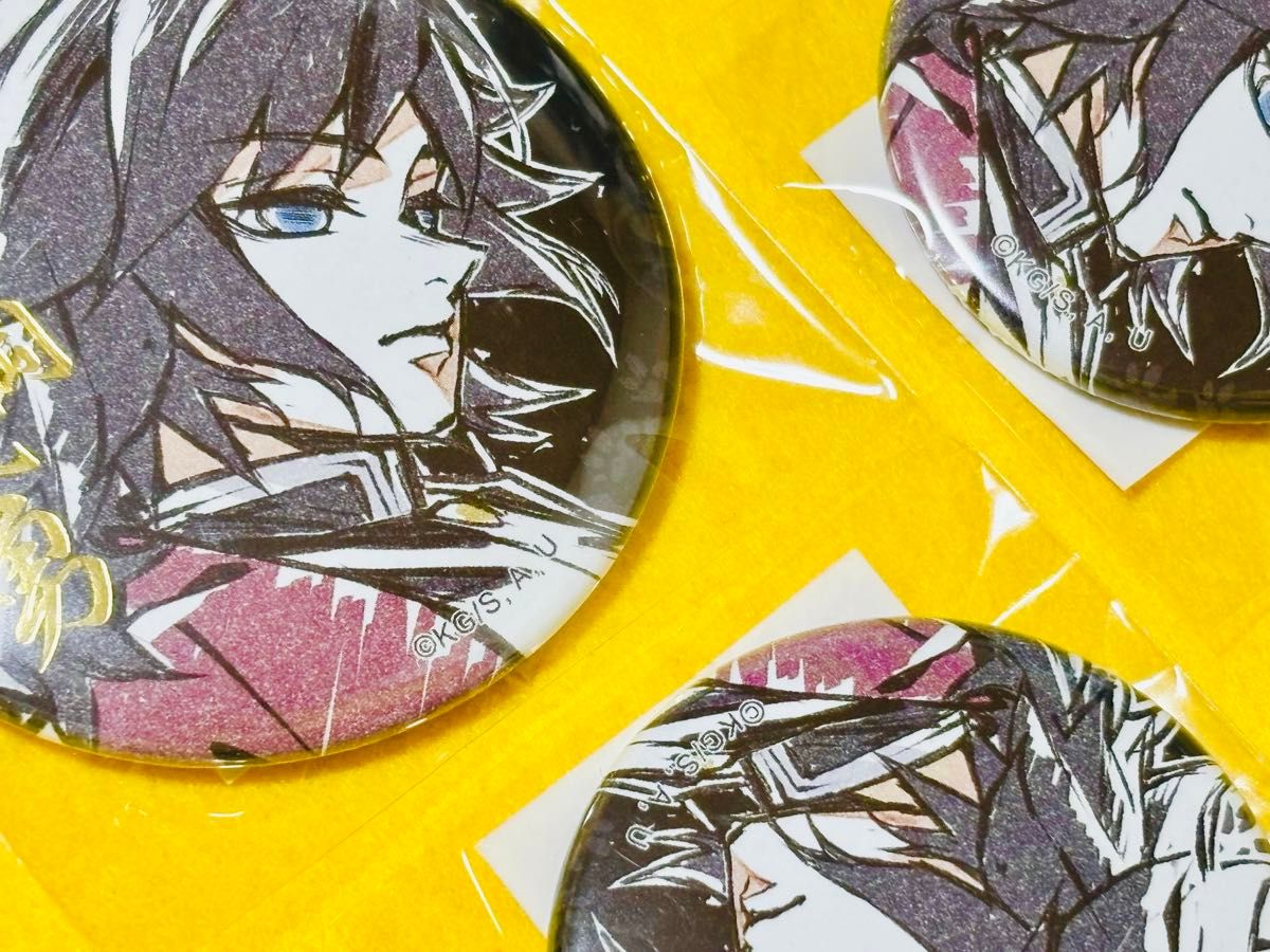 鬼滅の刃 柱描き下ろしイラスト WEBSHOPくじ C賞 E賞 箔押し 缶バッジ