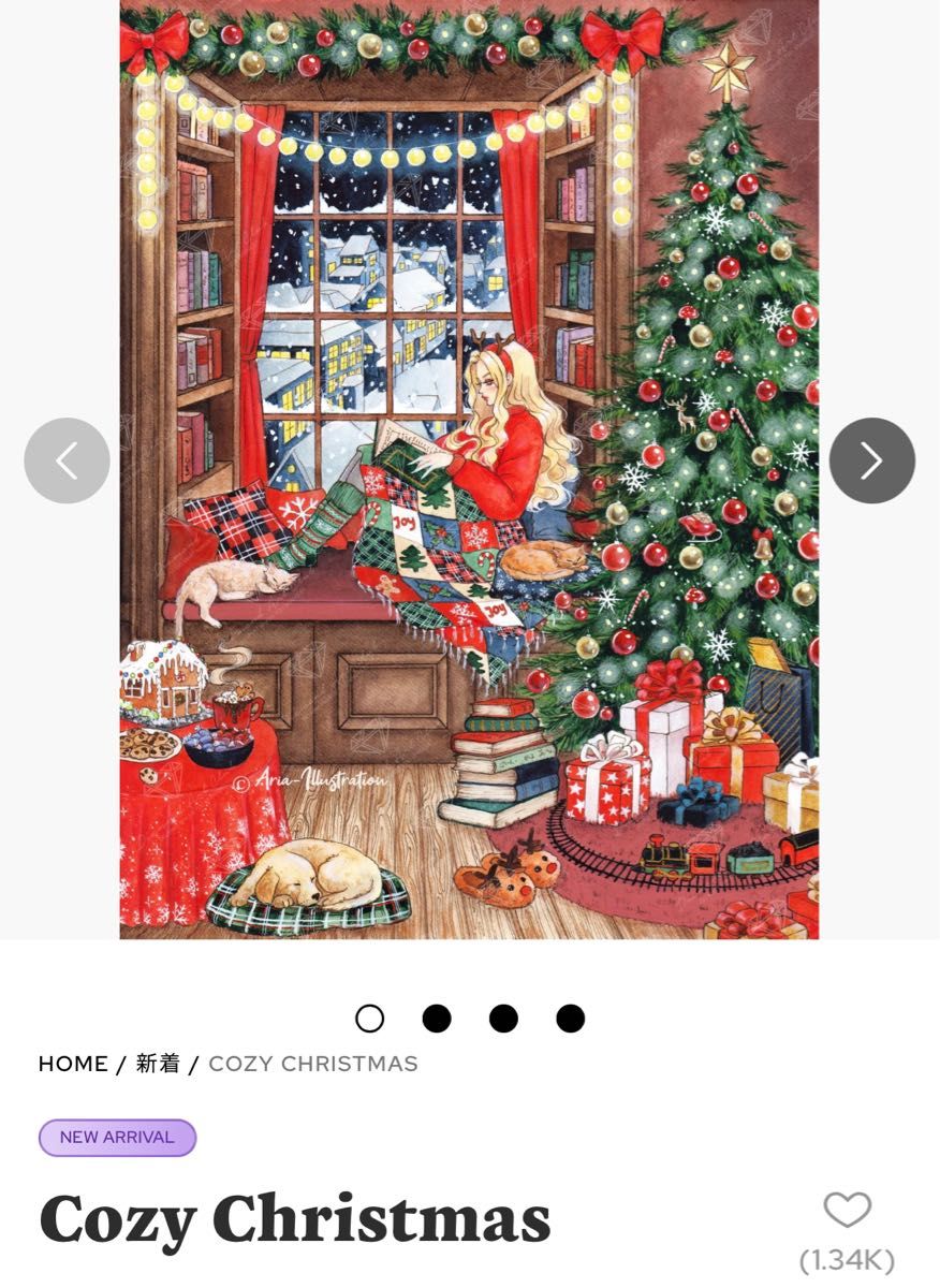 ダイヤモンドアートクラブCozy Christmasキット｜Yahoo!フリマ（旧