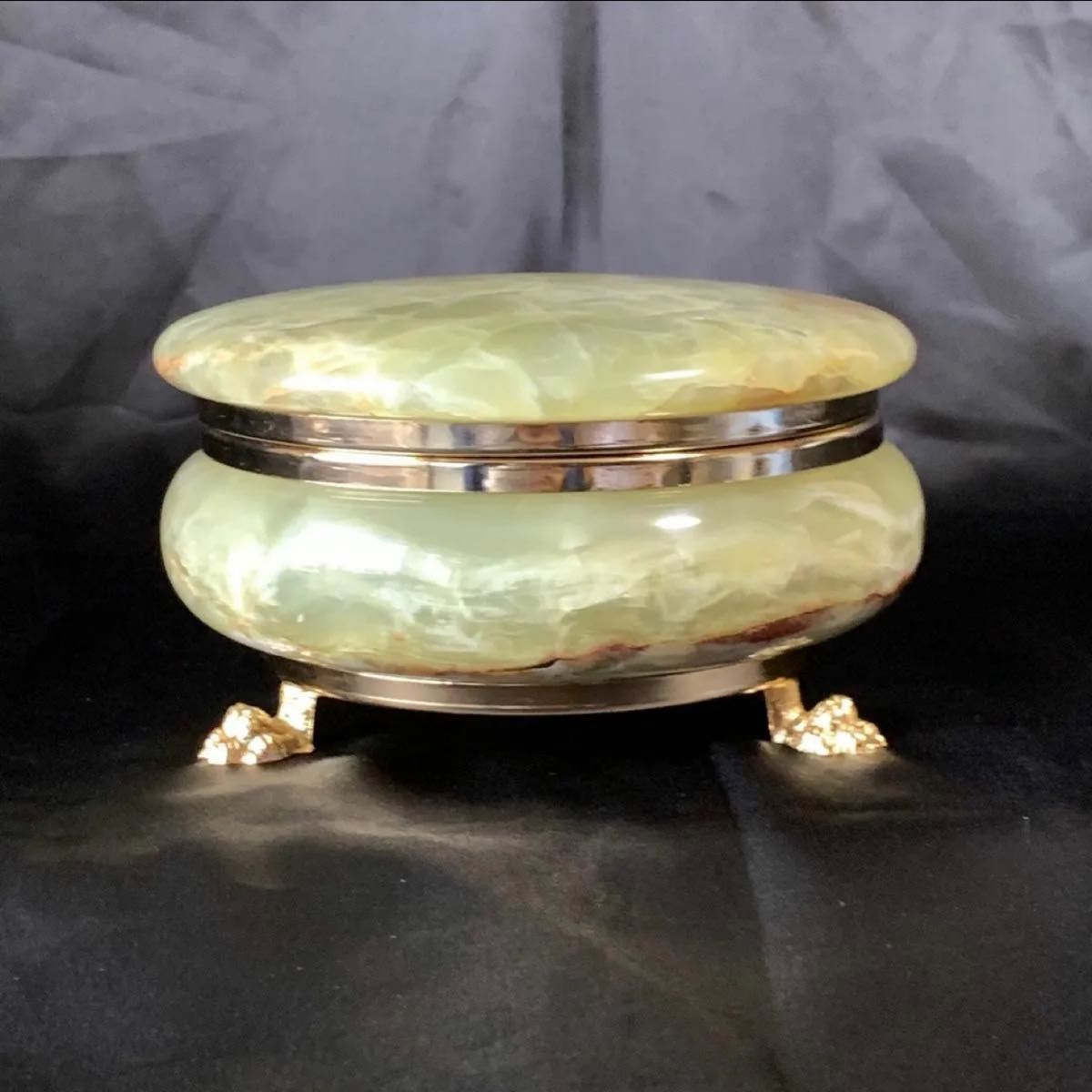 ジュエリー ボックス オニックス 縞瑪瑙 天然石 オニキス 高級 大理石