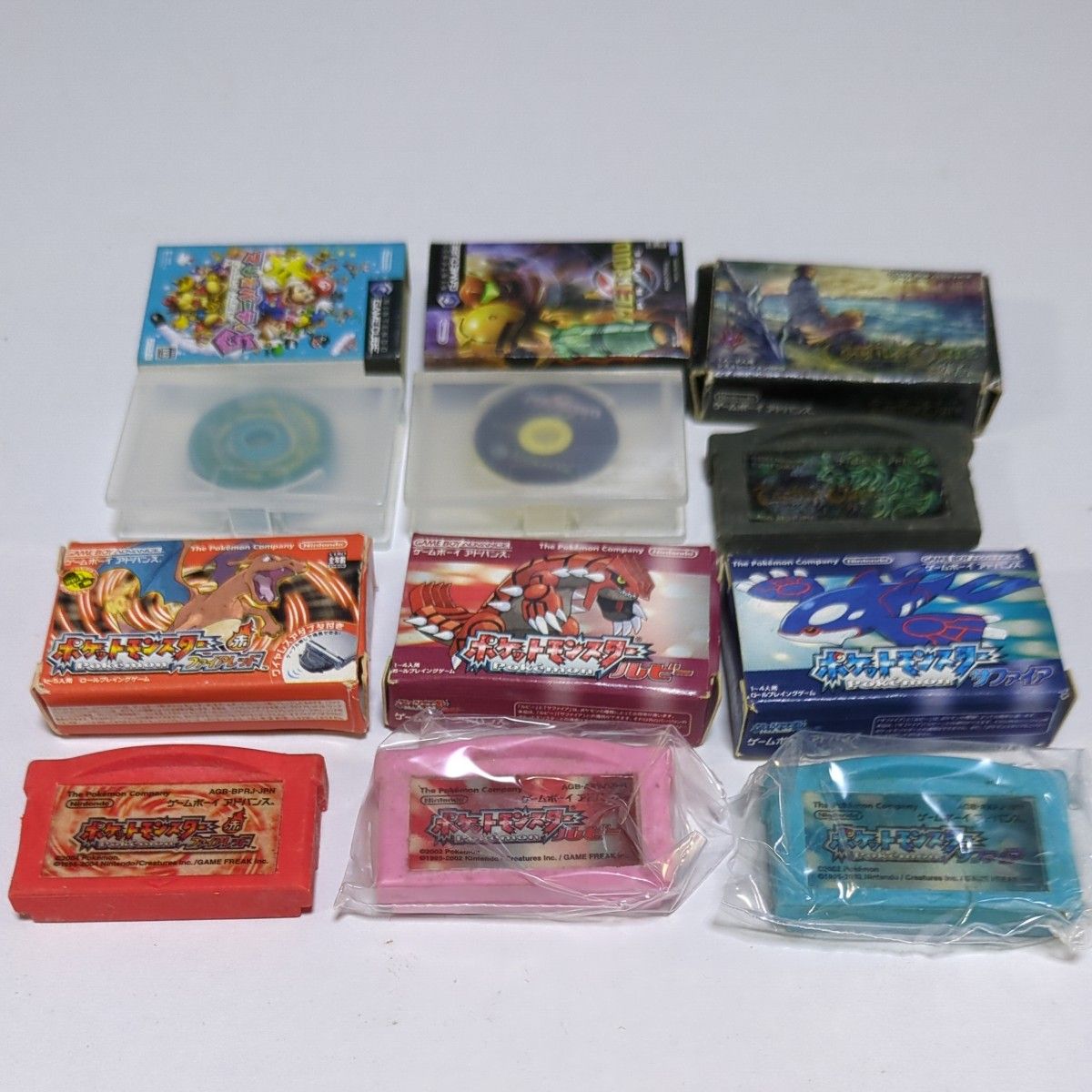 ゲームボーイアドバンス ソフト型・ゲームキューブ ソフト型 消しゴム