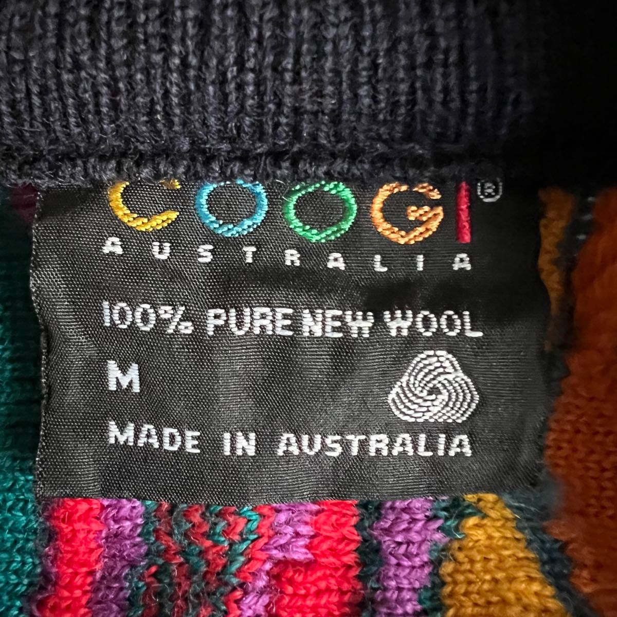 激レア】COOGI クージー 3Dニット ウール マルチカラー 1点物