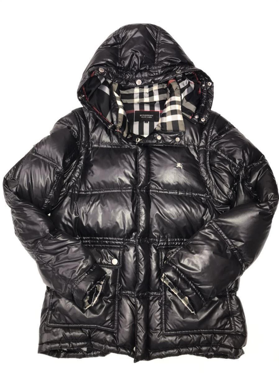処分価格 バーバリー ブラックレーベル ダウン サイズL 4way｜Yahoo