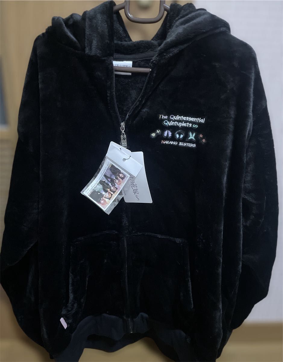 五等分の花嫁 猫耳 パーカー モコモコボア ステッカー ドンキ