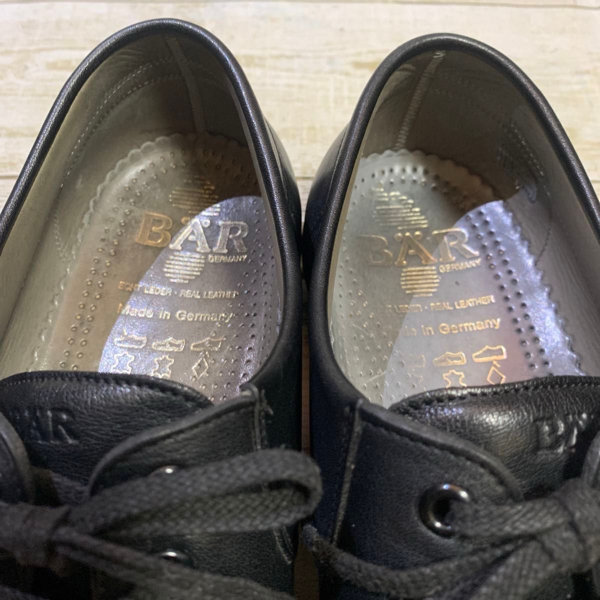 BAR ベアー サイズ7 5（26 0cm相当）ブラック コンフォートシューズ