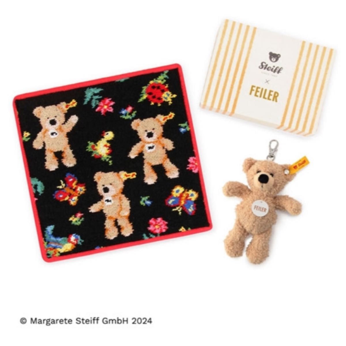 シュタイフ フェイラー コラボ ハンカチ キーチェーン｜Yahoo!フリマ