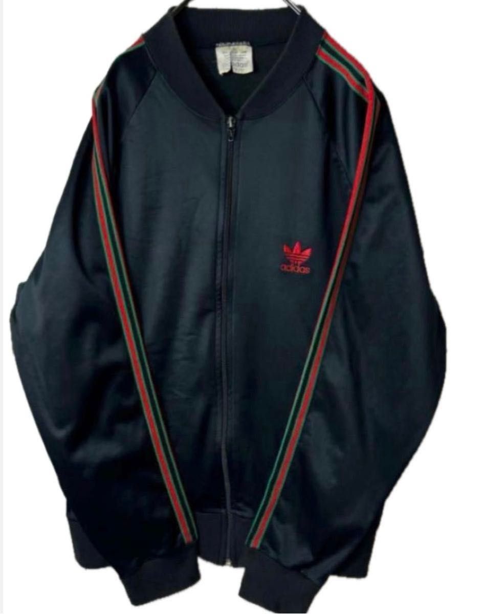 80S】adidas ビンテージUSA製 ATP グッチカラー 刺繍ロゴ ジャージ