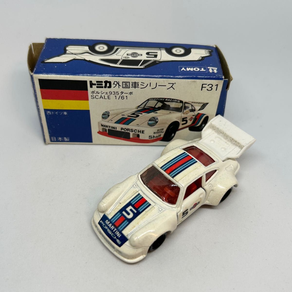 トミカF31 ポルシェ935ターボ 外国車シリーズ 青箱日本製 新品保管品