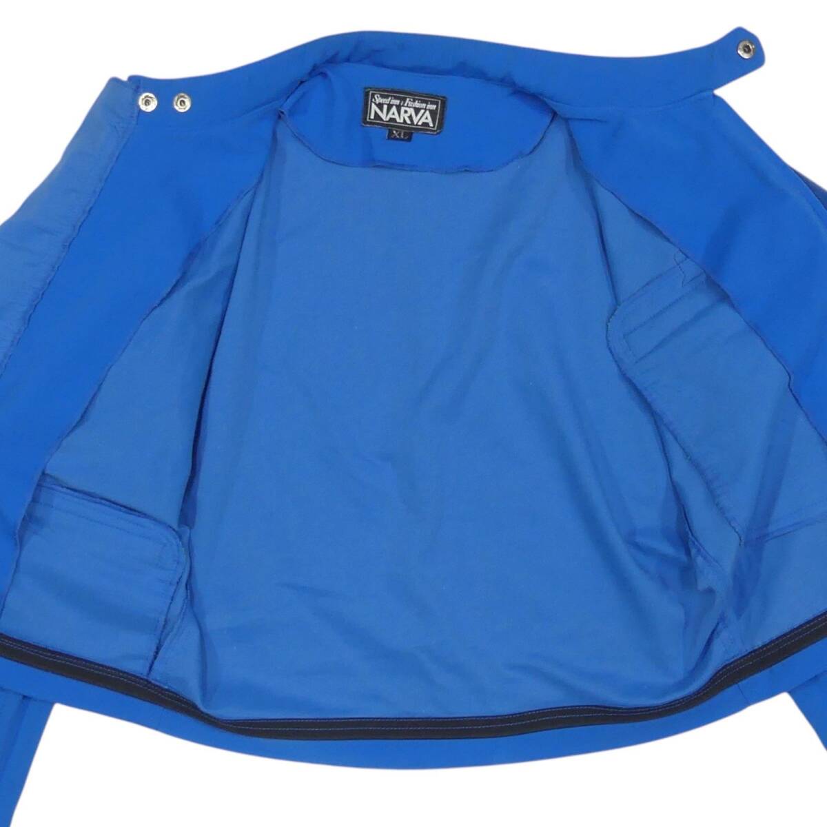 即決 NARVA メンズ XL レザーコンビレーシングスーツ ナルヴァ 青 本革