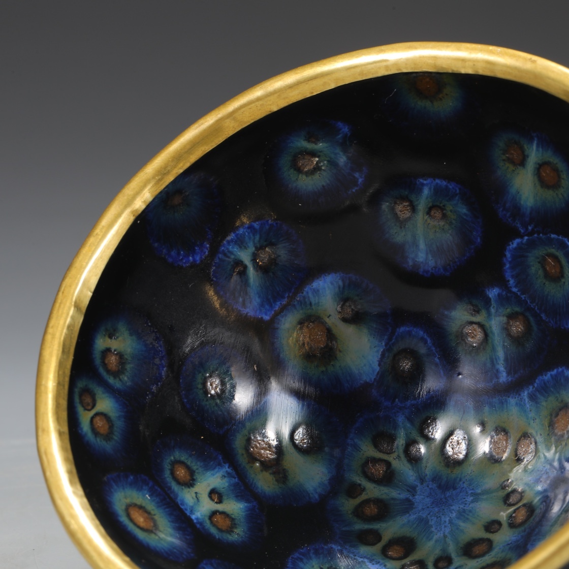 宋 宋時代 建窯 窯変 曜変天目 建盞 天目茶碗 箱付 唐