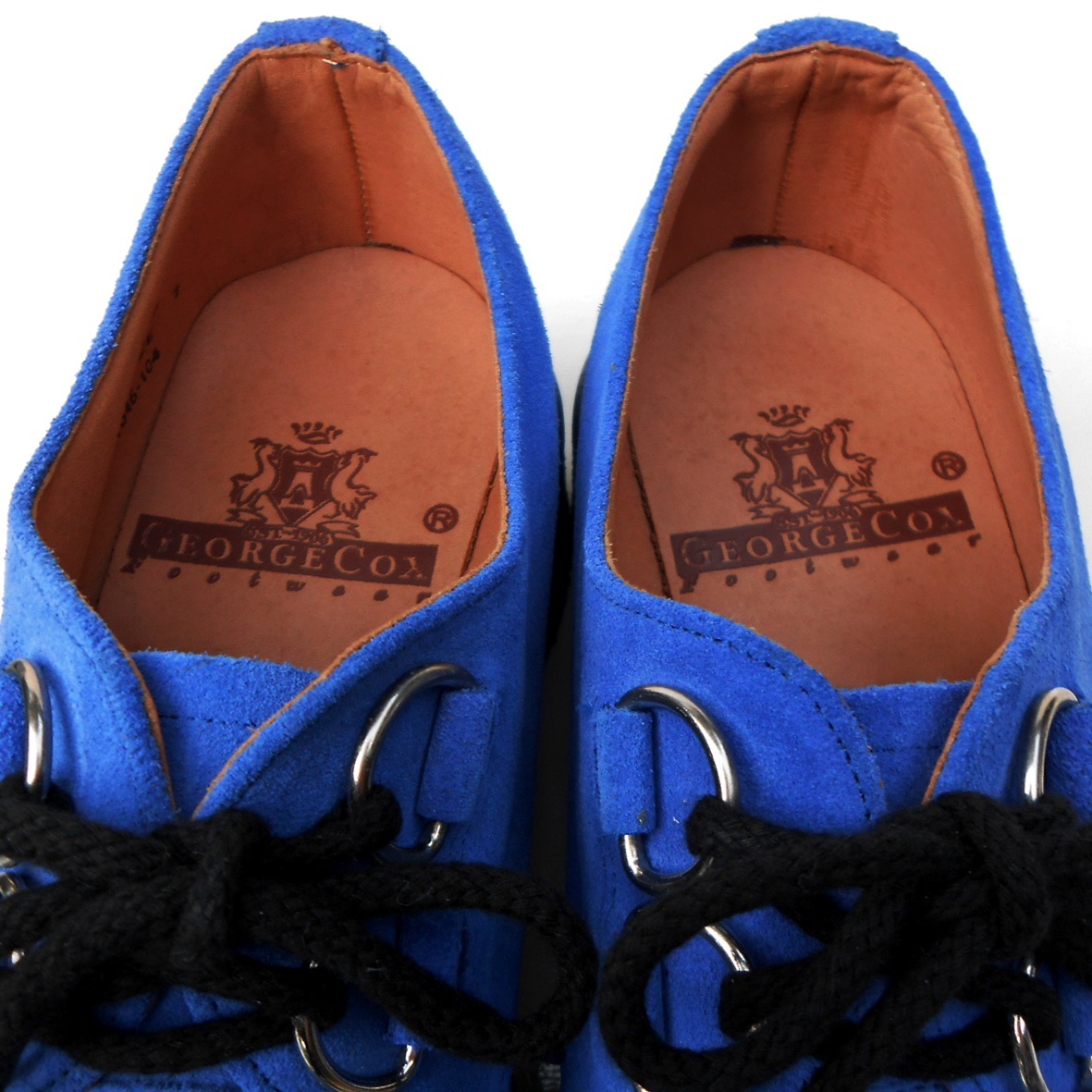 美品 正規 GEORGE COX 3588 VI GIBSON ロイヤルブルースエード UK7