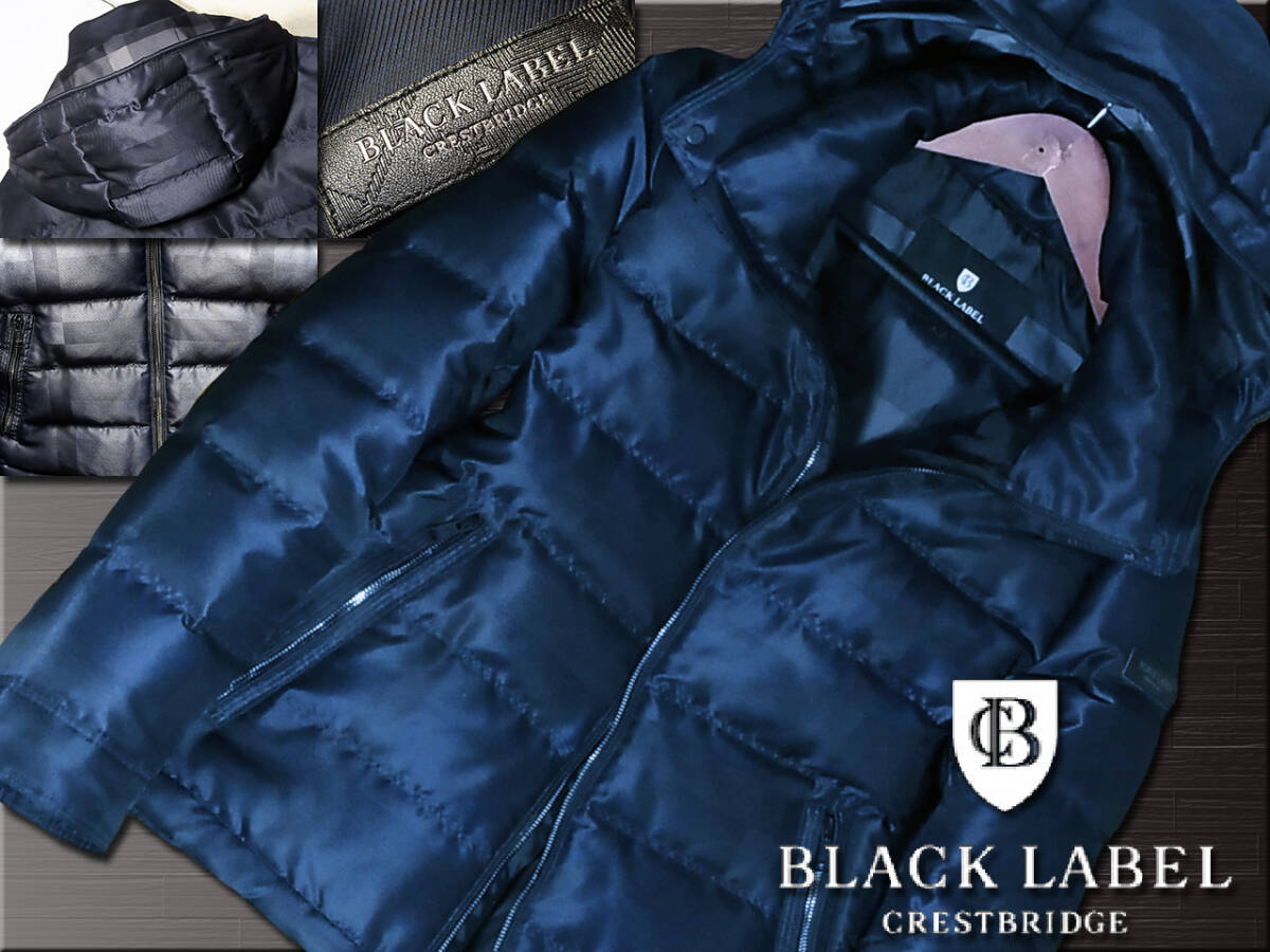 希少L 極上傑作 シャドーチェック プレミアムダウンジャケット