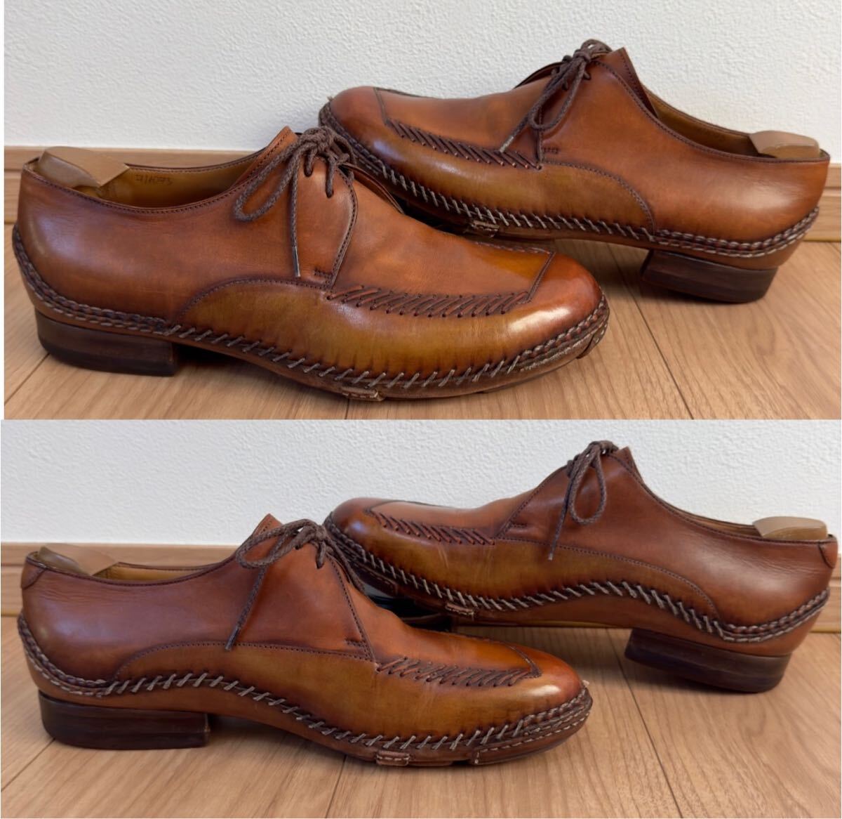 幻の名作 ベルルッティ インディオ パティーヌレザーダービーシューズ