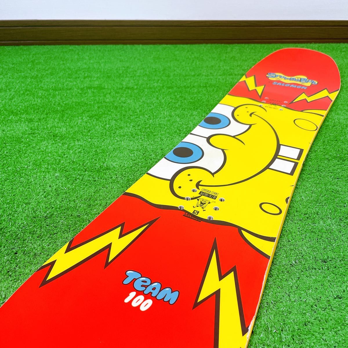 サロモン スポンジボブ コラボ スノーボード 100cm スノボ 板 子供