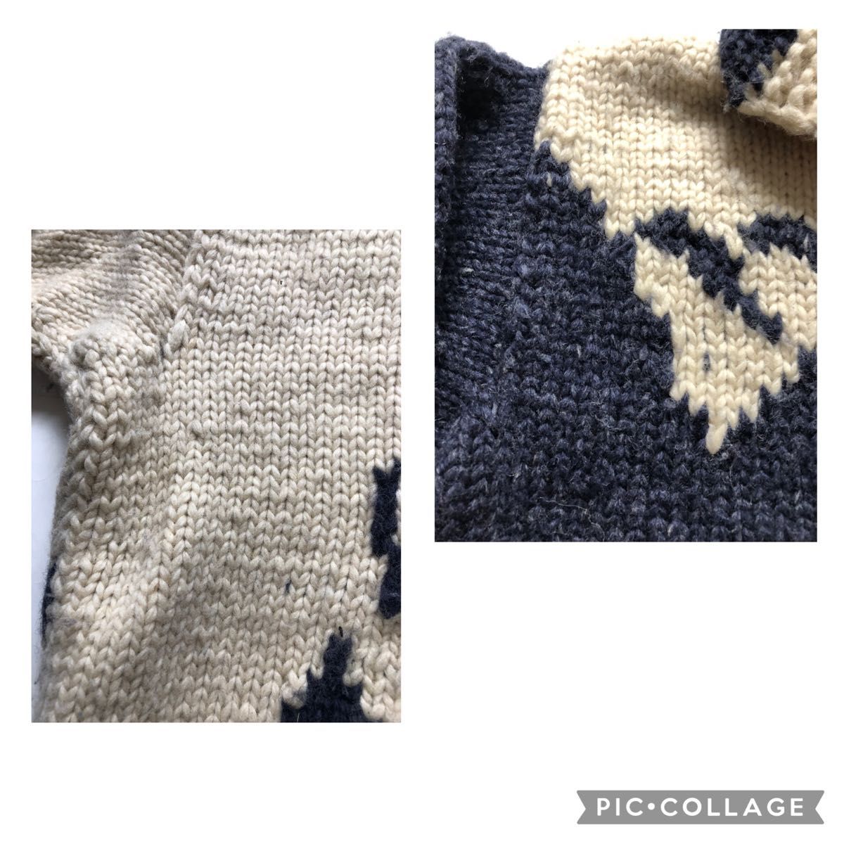 Kanata カウチン セーター カナダ レディース メンズ 白くま ホワイト