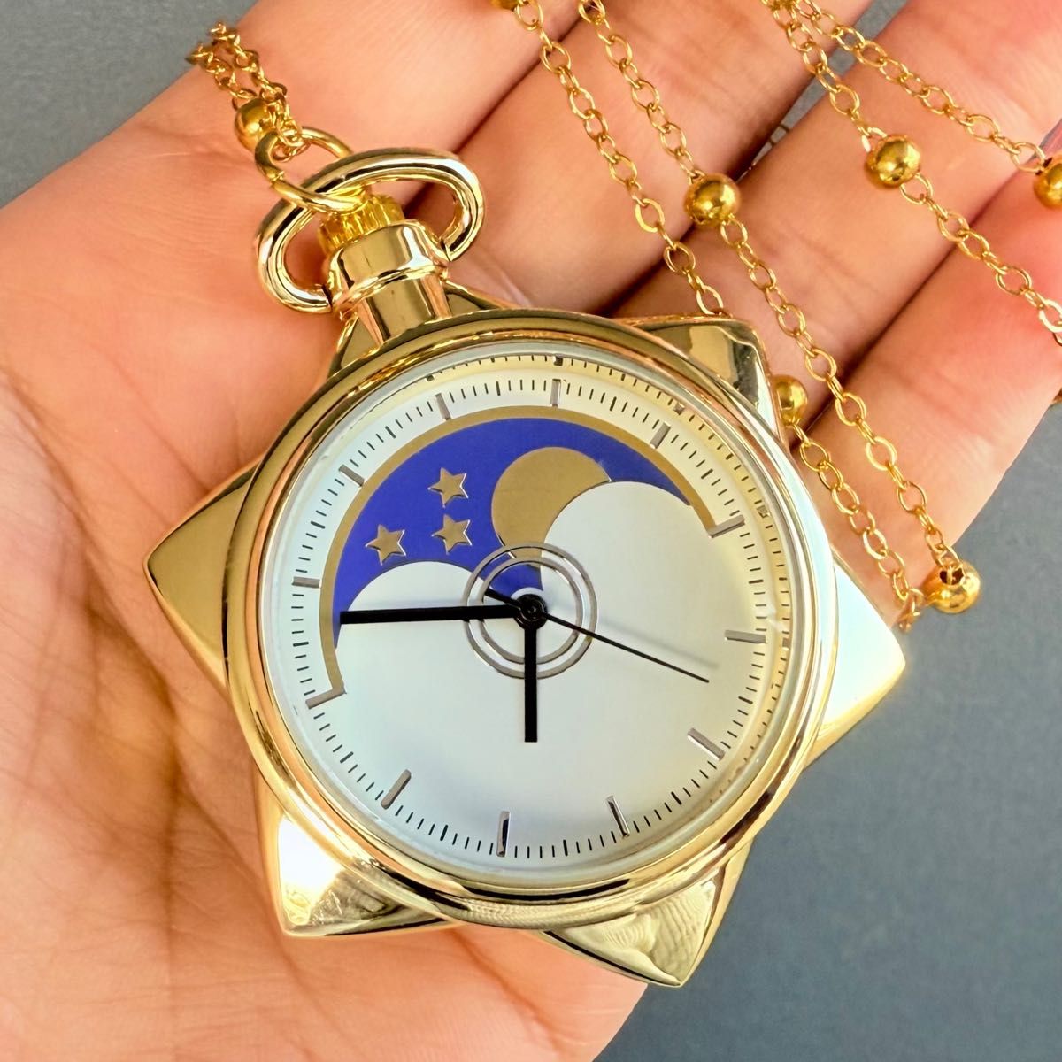 セーラームーン クォーツ時計 懐中時計 ムーンフェイズ ネックレス