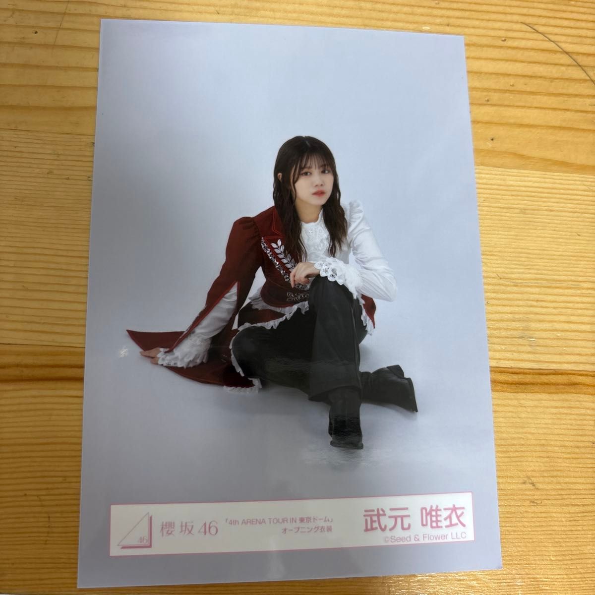 武元唯衣 生写真 ヨリ ヒキ 櫻坂46 東京ドーム 王子様衣装｜Yahoo