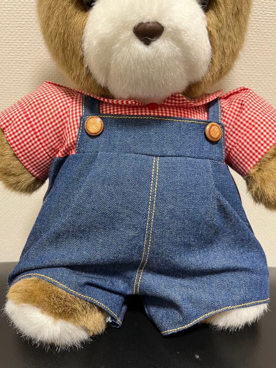 サンアロー くま マック L ぬいぐるみ ギンガムチェック｜Yahoo!フリマ