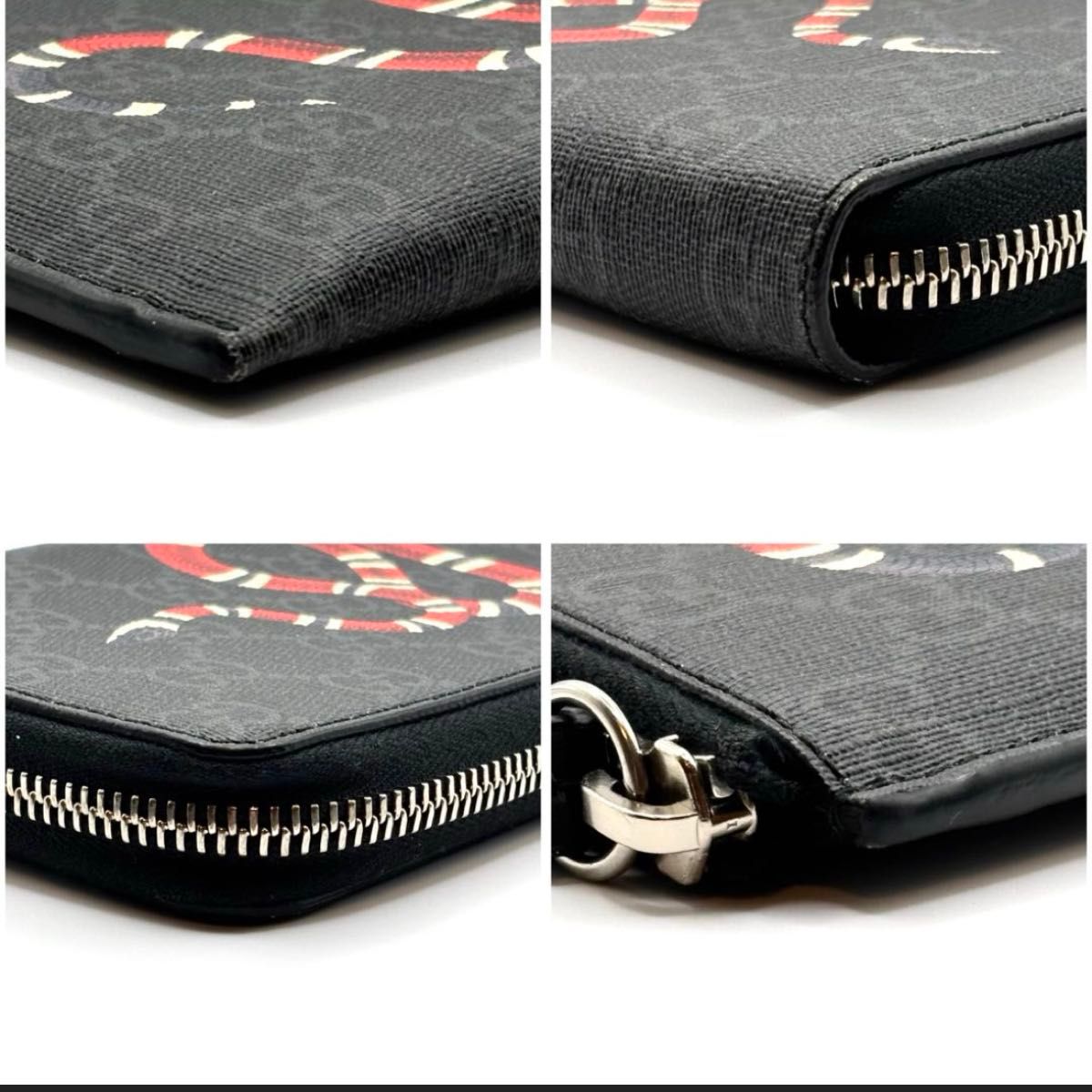 極美品 GUCCI グッチ 長財布 ラウンドファスナー GGスプリーム キング