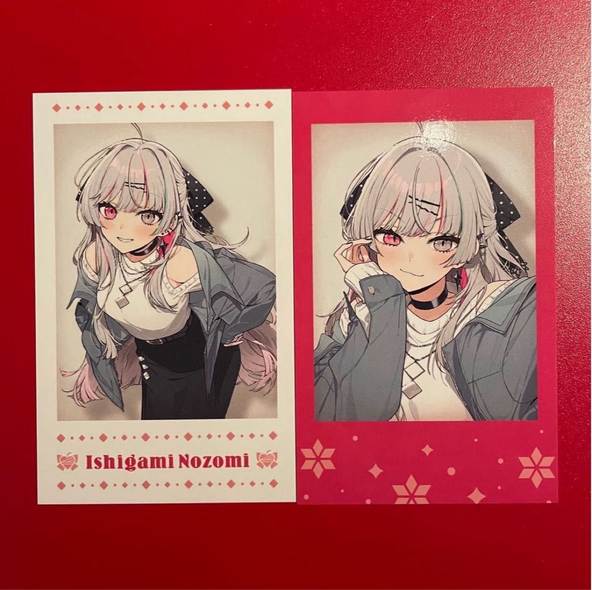 石神のぞみ チェキ風カード レア+ノーマル+OS特典 ウィンターデート に