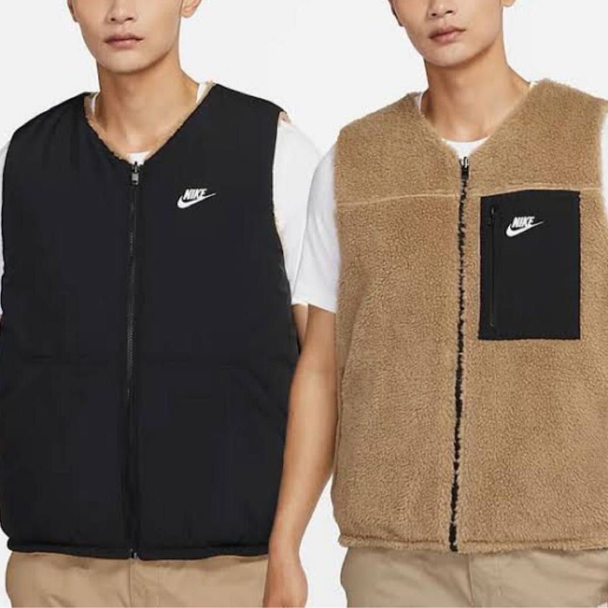 NIKE ナイキ フリースベスト ボアベスト リバーシブル 新品 XXL