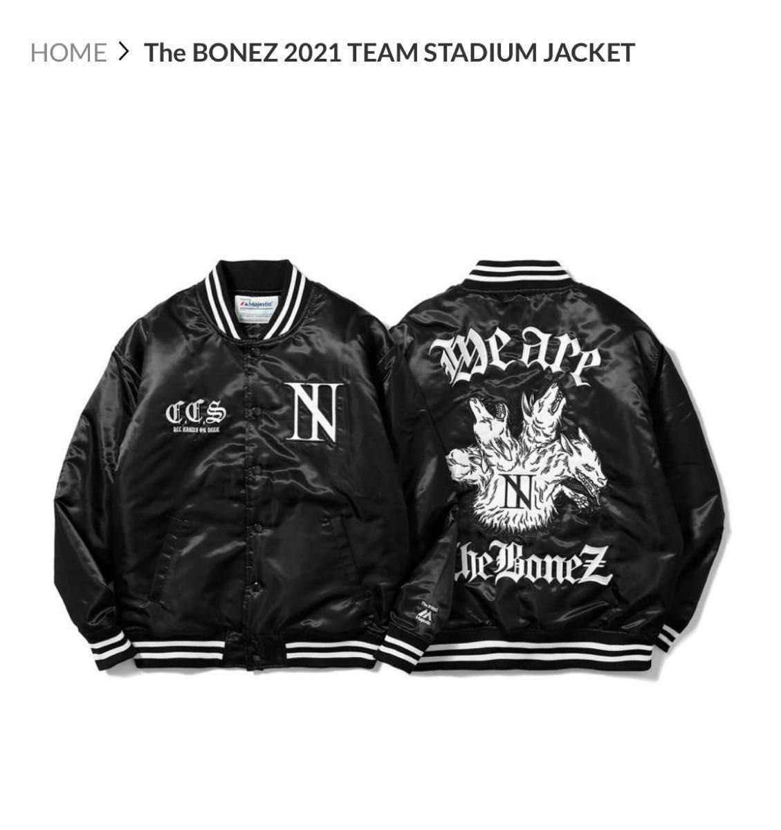 The BONEZ TEAM STADIUM JACKET Majestic コラボ スタジャン｜Yahoo