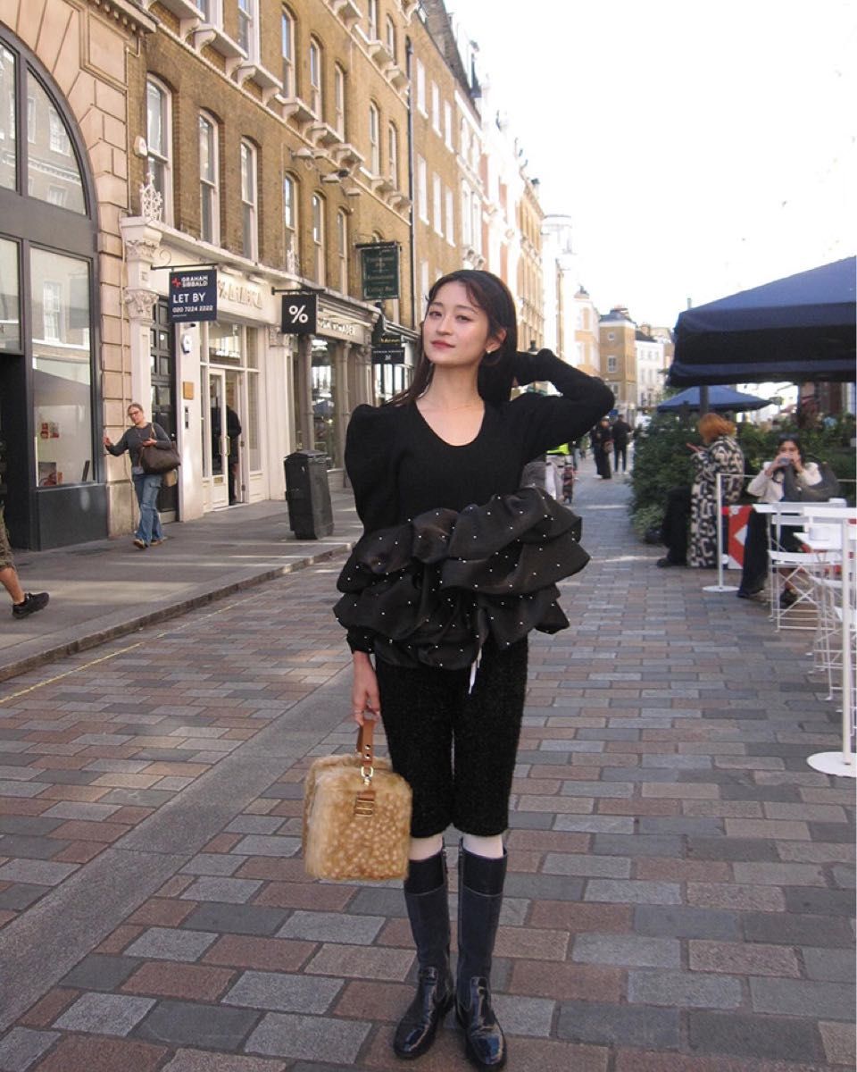 最終下げ ラスト1点 Bibiy AMELIE PEPURAMU KNIT｜Yahoo!フリマ（旧