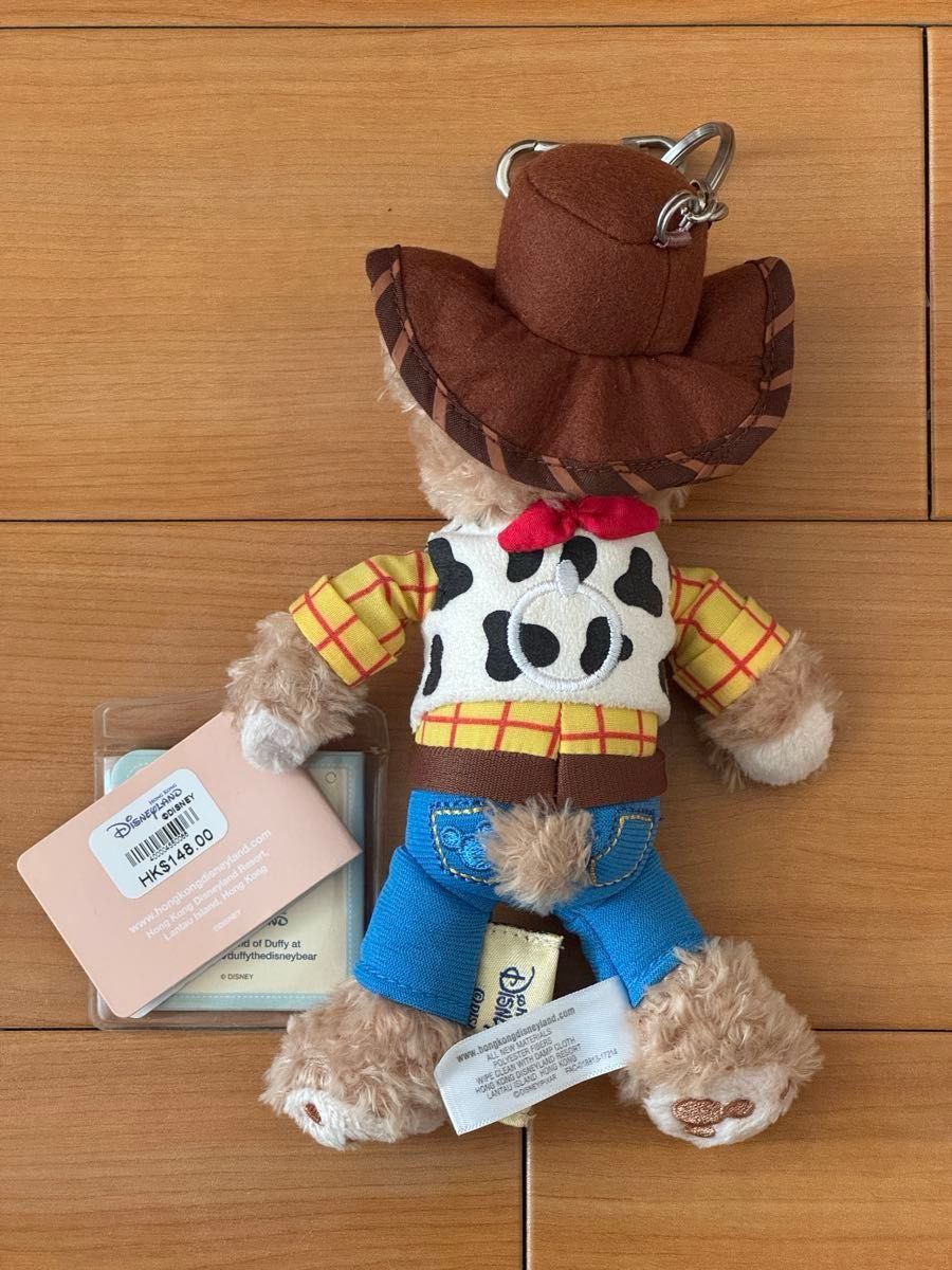 香港ディズニー ダッフィー ウッディ コスチューム キーホルダー トイ