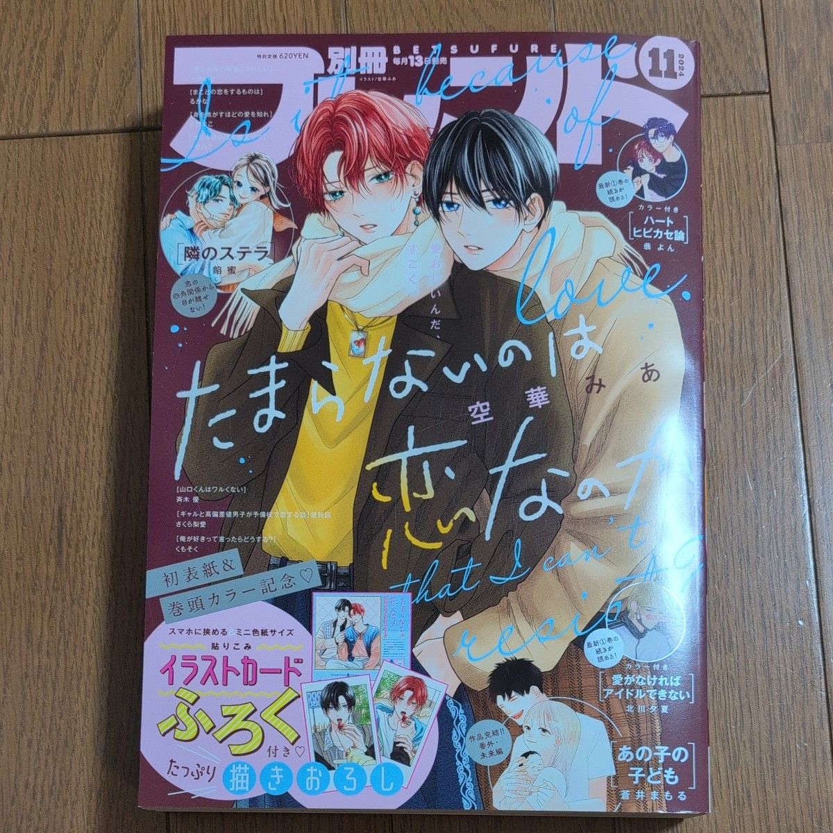 別冊フレンド 2024年11月号 付録付き たまらないのは恋なのか イラスト