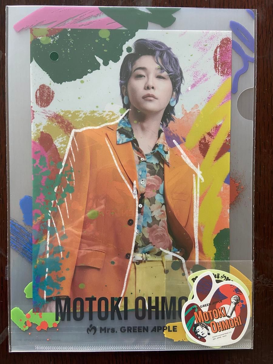 ミセス（Mrs GREEN APPLE ）一番くじ クリアファイル ステッカー F賞